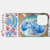 風アンティークフローラミニチュア・モノグラムの寓意書 Case-Mate iPhoneケース (裏面 (横))