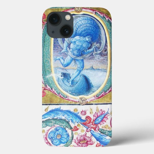 風アンティークフローラミニチュア・モノグラムの寓意書 Case-Mate iPhoneケース (裏面)