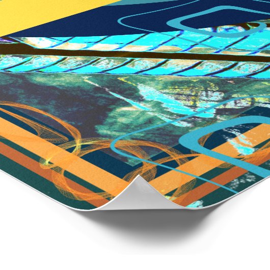 風ガイドの空気記号 ポスター (角)