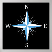 風コンパス ポスター (正面)