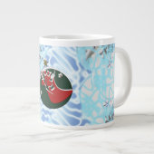 風サンタクロース靴下 ジャンボコーヒーマグカップ (正面右)