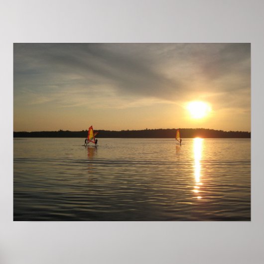 風サーフィン ポスター (正面)