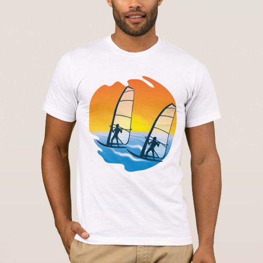 風サーフィンTシャツ Tシャツ (正面)