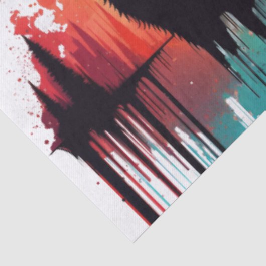 風ハウリングオオカミの切り離しの滴下色 薄葉紙 (詳細)