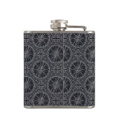 風バラのコンパスパターン フラスク (裏面)