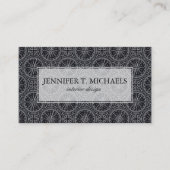 風バラのコンパスパターン 名刺 (正面)