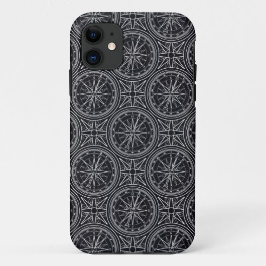 風バラのコンパスパターン Case-Mate iPhoneケース (裏面)