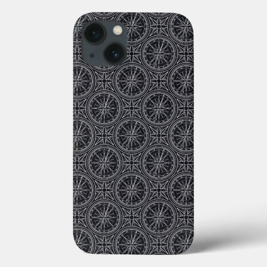 風バラのコンパスパターン Case-Mate iPhoneケース (裏面)
