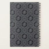 風バラコンパスパターン プランナー手帳 (裏面)