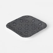 風バラコンパスパターン ペーパープレート (傾斜あり)