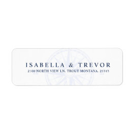 風バラコンパス航海の |差出人住所 ラベル