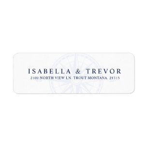 風バラコンパス航海の  差出人住所 ラベル