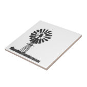 風ポンプのスケッチファーム農村風景 タイル (側面)