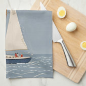 風上放流者 キッチンタオル (四つ折り)