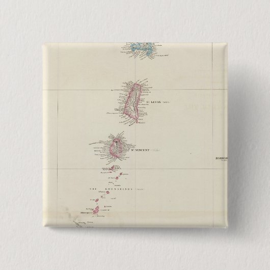 風上諸島地図 缶バッジ (正面)