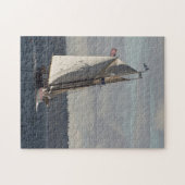 風下のスクーナー船 ジグソーパズル (横)