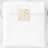 風下側の島の地図 スクエアシール (バッグ)