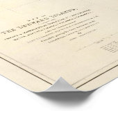 風下側の島の地図 ポスター (角)