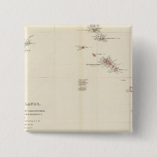 風下諸島図 缶バッジ (正面)