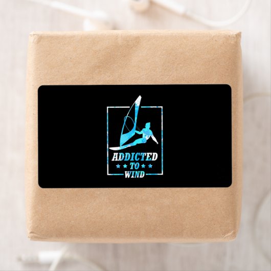 風中毒のサーファー ラベル (インサイチュ)