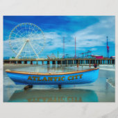 風光明媚なアトランティックシティボードウォークスクラップブック紙 (正面)