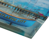 風光明媚なアトランティックシティボードウォーク カッティングボード (角)