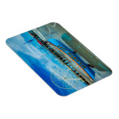 風光明媚なアトランティックシティボードウォーク マグネット (右側)