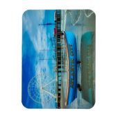 風光明媚なアトランティックシティボードウォーク マグネット (縦)