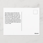 風光明媚なアメリカのはがき：ワシントン州チェラン湖 ポストカード (裏面)