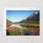 風光明媚なアラスカ、ラベル ポストカード (正面/裏面)