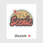 風光明媚なアリゾナのステッカー シール (シート)