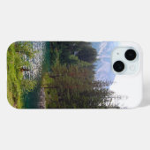 風光明媚なアルパインフォレストと湖の写真 Case-Mate iPhoneケース (裏面 (横))