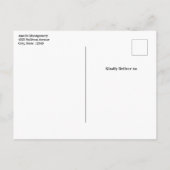 風光明媚なアルパインマウンテンズフォト誕生日 インビテーションポストカード (裏面)