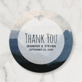 風光明媚なアルパインマウンテンズ自然結婚写真 フェイバータグ (正面)