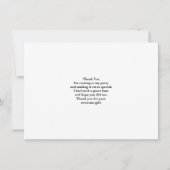 風光明媚なアルパイン山脈の写真ありがとう サンキューカード (裏面)