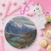 風光明媚なアルパイン山脈の写真 ペーパープレート (パーティー)