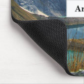 風光明媚なアルパイン山脈の写真 マウスパッド (コーナー)