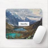 風光明媚なアルパイン山脈の写真 マウスパッド (マウス)