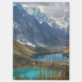 風光明媚なアルパイン山脈の写真 マグネット (正面)