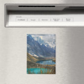 風光明媚なアルパイン山脈の写真 マグネット (インサイチュ (食洗機))