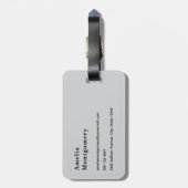 風光明媚なアルパイン山脈の写真 ラゲッジタグ (裏面縦)