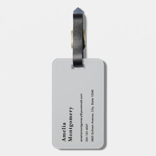 風光明媚なアルパイン山脈の写真 ラゲッジタグ (裏面縦)