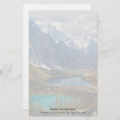 風光明媚なアルパイン山脈の写真 便箋 (正面/裏面)