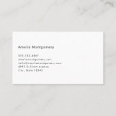 風光明媚なアルパイン山脈の写真 名刺 (裏面)