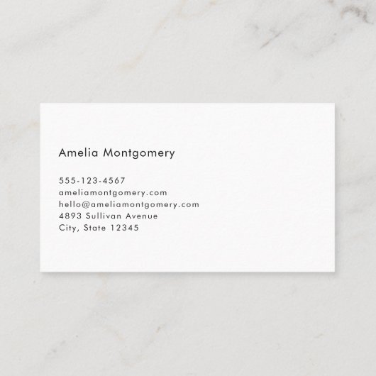 風光明媚なアルパイン山脈の写真 名刺 (裏面)