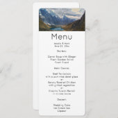 風光明媚なアルパイン山脈の写真 招待状 (正面/裏面)