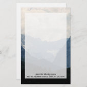 風光明媚なアルパイン山脈の自然写真 (正面/裏面)