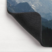 風光明媚なアルパイン山脈の自然写真 マウスパッド (コーナー)