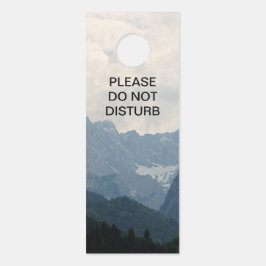 風光明媚なアルパイン山脈を邪魔しない自然 ドアノブサイン