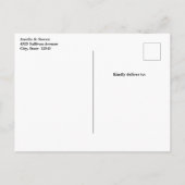 風光明媚なアルパイン山脈結婚写真 案内ポストカード (裏面)